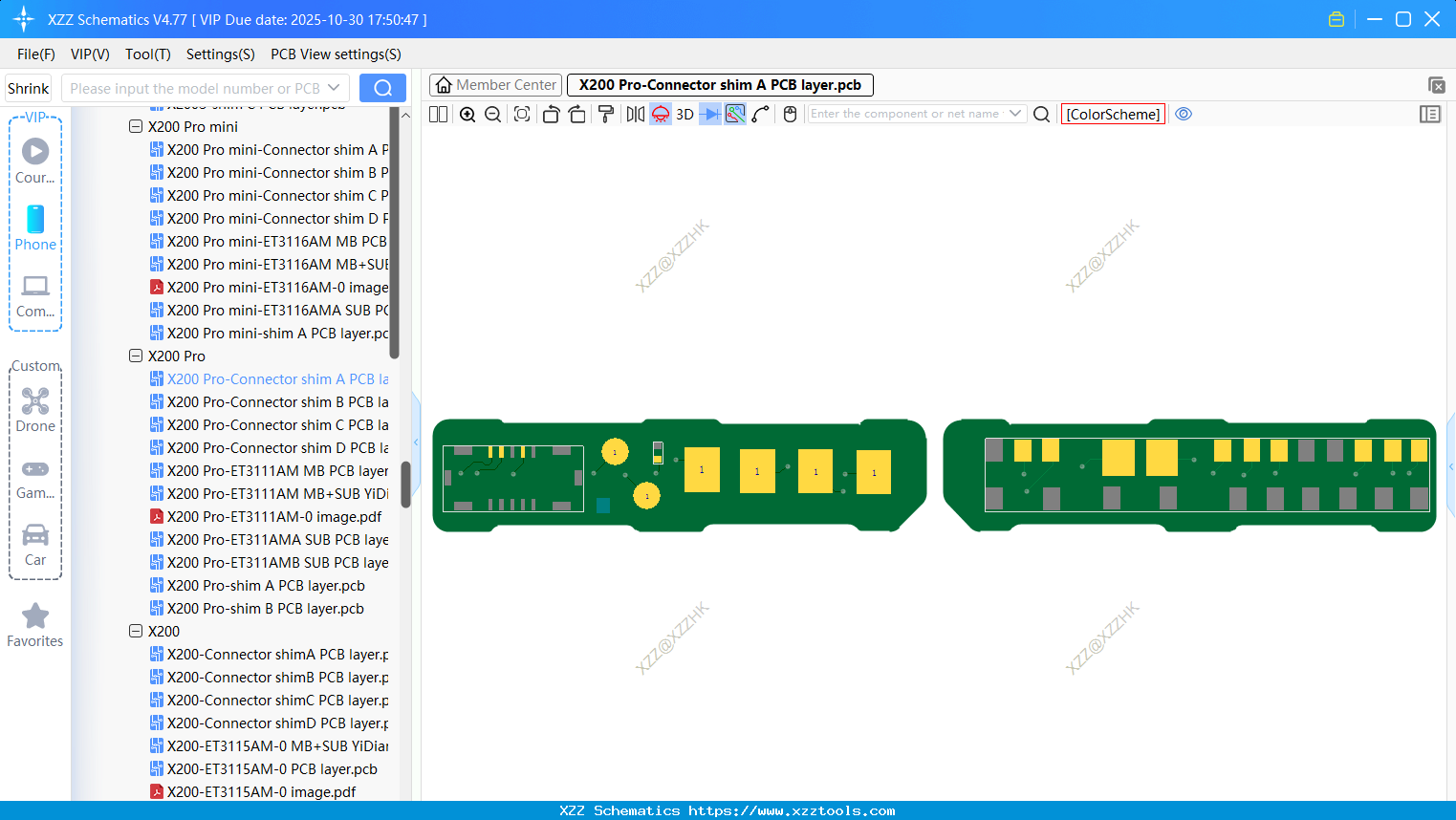 VIVO X200 Pro-Connector Shim A PCB Layer